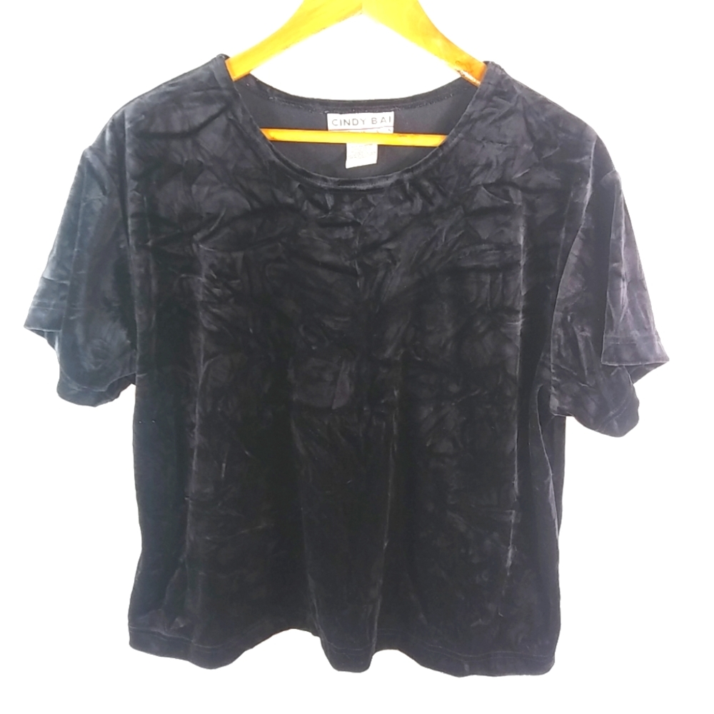 Cindy Bai 1X Thick Velvet Evening Top